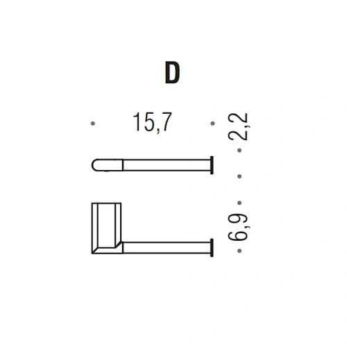 Держатель туалетной бумаги Colombo Mini B4008D.NM правый, черный матовый Держатель туалетной бумаги Colombo Mini B4008D.NM правый, черный матовый
