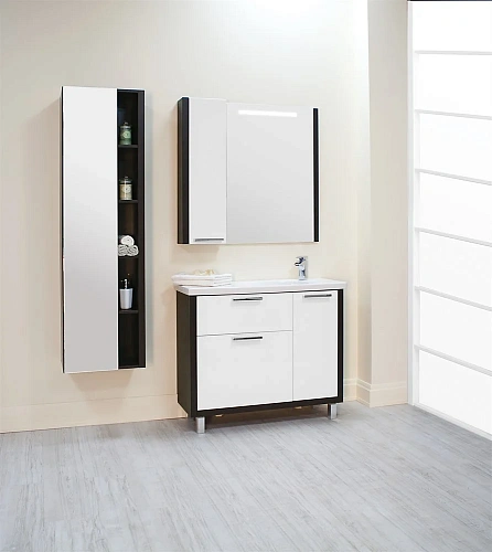 Тумба под раковину Aquaton Брайтон 100 венге 1A177101BR500 Тумба под раковину Aquaton Брайтон 100 венге 1A177101BR500