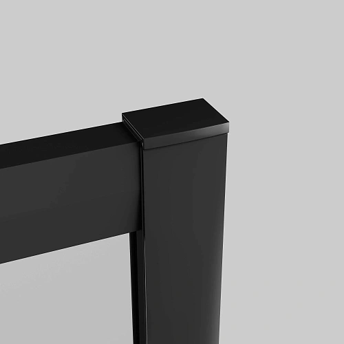 Душевой уголок Aquatek AQ.RO.090.1BL стекло прозрачное 1/4 круга, двери раздвижные, 200x90x90 см, профиль черный матовый Душевой уголок Aquatek AQ.RO.090.1BL стекло прозрачное 1/4 круга, двери раздвижные, 200x90x90 см, профиль черный матовый