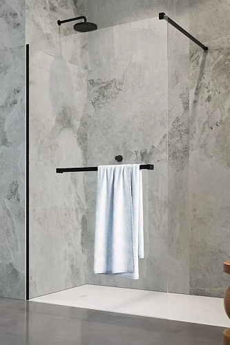 Душевая перегородка Radaway Modo New Black II с полотенцедержателем 110 389114-54-01W Душевая перегородка Radaway Modo New Black II с полотенцедержателем 110 389114-54-01W