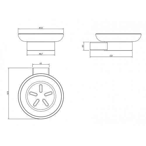 Мыльница Milacio Ultra (MCU.962.SS) сталь нержавеющая Мыльница Milacio Ultra (MCU.962.SS) сталь нержавеющая