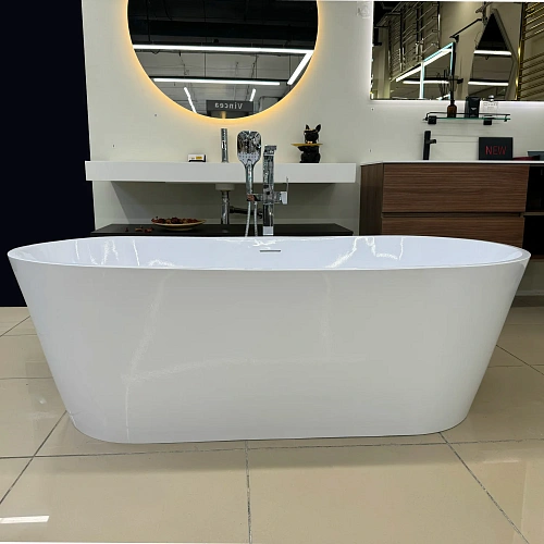 Ванна отдельностоящая Marmo-Elite Альтара NR-180-82-2 1800x820 из искусственного камня, без перелива, матовая Ванна отдельностоящая Marmo-Elite Альтара NR-180-82-2 1800x820 из искусственного камня, без перелива, матовая