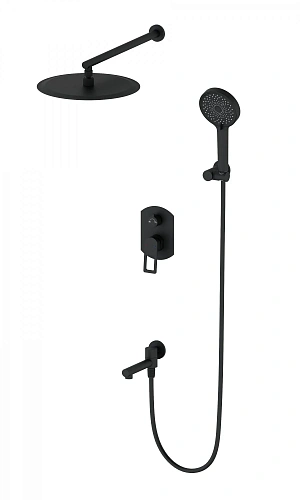Душевая система Wonzon & Woghand встраиваемая, черный матовый (WW-88939010-MB) Душевая система Wonzon & Woghand встраиваемая, черный матовый (WW-88939010-MB)