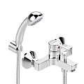 Смеситель для ванны Vidima Logik BA279AA с душевым гарнитуром, хром Смеситель для ванны Vidima Logik BA279AA с душевым гарнитуром, хром