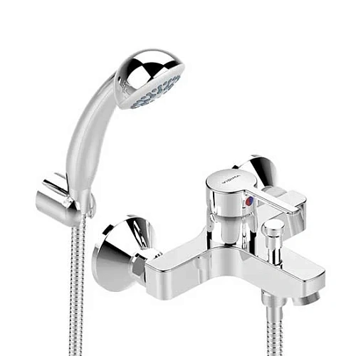 Смеситель для ванны Vidima Logik BA279AA с душевым гарнитуром, хром Смеситель для ванны Vidima Logik BA279AA с душевым гарнитуром, хром