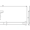 Полотенцедержатель Rush Crete CR35511 29.4 см Полотенцедержатель Rush Crete CR35511 29.4 см