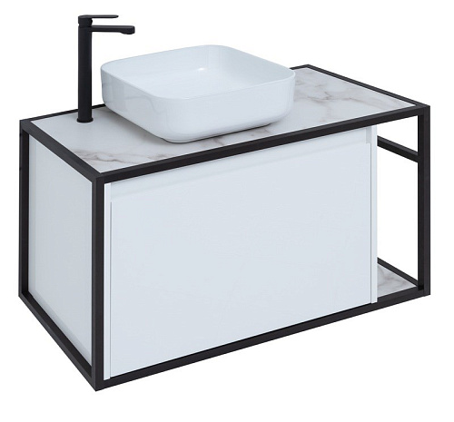 Тумба под раковину Aquanet Nova Lite Loft 90 L белый 00261652 Тумба под раковину Aquanet Nova Lite Loft 90 L белый 00261652