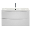 Картинка анонса товара «тумба под раковину belbagno acqua-1000-2c-so-bl подвесная 1000x450 bianco lucido»