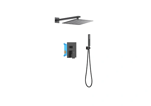 Душевая система Aquatek ЛИБРА AQ1672MB Черный матовый Душевая система Aquatek ЛИБРА AQ1672MB Черный матовый