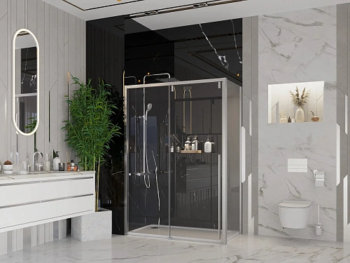 Душевой уголок Ambassador Intense 110021102IX-90IX (1300х900х2000) Душевой уголок Ambassador Intense 110021102IX-90IX (1300х900х2000)