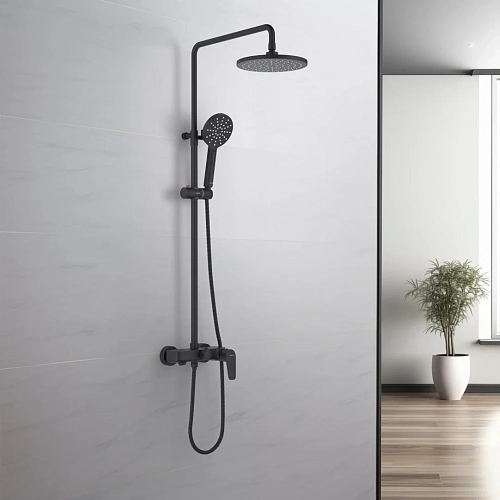 Душевая система Aquatek БЕТТА AQ2140MB Черный матовый Душевая система Aquatek БЕТТА AQ2140MB Черный матовый