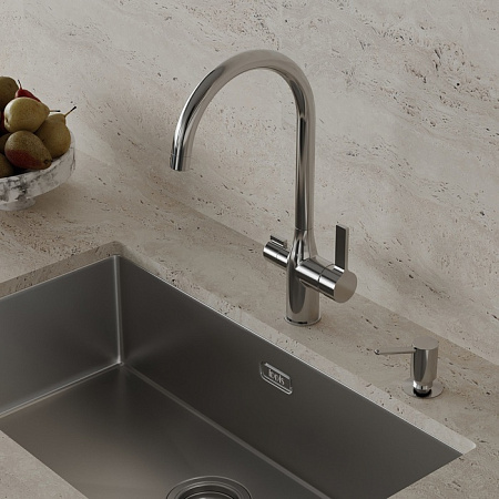 Дозатор жидкого мыла IDDIS Kitchen Line (SDISB00i59) латунь, хром Дозатор жидкого мыла IDDIS Kitchen Line (SDISB00i59) латунь, хром