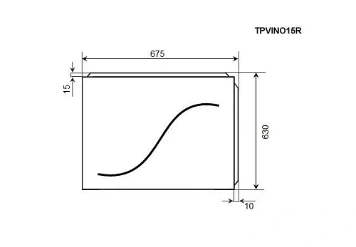 Экран для ванны торцевой Timo TPVINO15R 67,5 см Экран для ванны торцевой Timo TPVINO15R 67,5 см