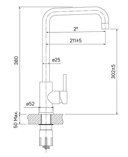 Смеситель для кухни Iddis Kitchen K05STL0i05 Смеситель для кухни Iddis Kitchen K05STL0i05