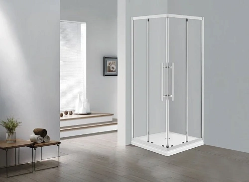 Душевой уголок Esbano ESF-90KV-C (ESOGF90KVС) 90х90х195 прозрачное стекло, профиль хром Душевой уголок Esbano ESF-90KV-C (ESOGF90KVС) 90х90х195 прозрачное стекло, профиль хром