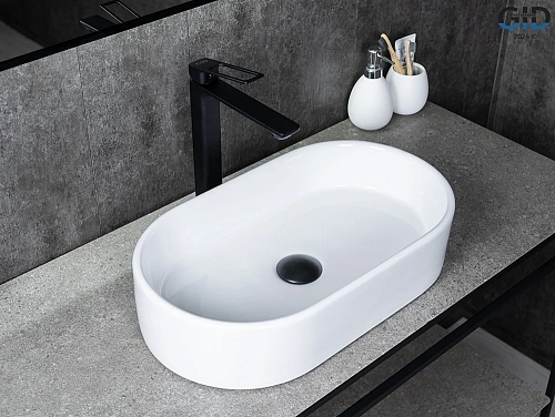 Раковина Gid N9020 51209 накладная белая 52.5x30.5x11.5 Раковина Gid N9020 51209 накладная белая 52.5x30.5x11.5