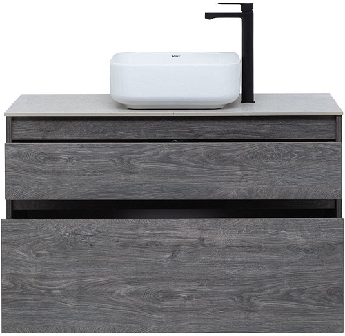 Тумба под раковину Aquanet Nova Lite 100 дуб рошелье (2 ящика) 00242582 Тумба под раковину Aquanet Nova Lite 100 дуб рошелье (2 ящика) 00242582