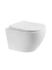 Унитаз подвесной BelBagno MARINO BB7026CH-TOR-BFS/SC с сиденьем, функцией биде, без смесителя