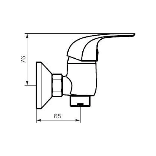 Смеситель для душа Dorff Stark D1102000 Смеситель для душа Dorff Stark D1102000