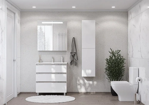 Тумба под раковину Roca The Gap 80 белый глянец 3 ящика A857406806 Тумба под раковину Roca The Gap 80 белый глянец 3 ящика A857406806