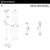 Душевой гарнитур WHITECROSS SET51MICROBL черный мат Душевой гарнитур WHITECROSS SET51MICROBL черный мат