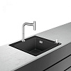 Картинка анонса товара «кухонная мойка hansgrohe c51-f450-06, хром 43217000 со смесителем»
