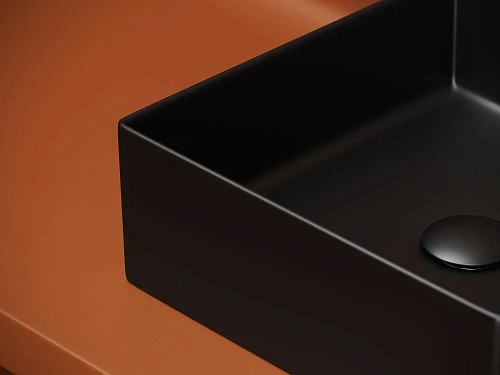 Раковина Ceramica Nova ELEMENT CN6068MB черный матовый накладная Раковина Ceramica Nova ELEMENT CN6068MB черный матовый накладная