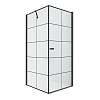 Картинка анонса товара «душевой уголок new trendy new soleo black r 90x90x195 d-0285a/d-0121b (черный)»