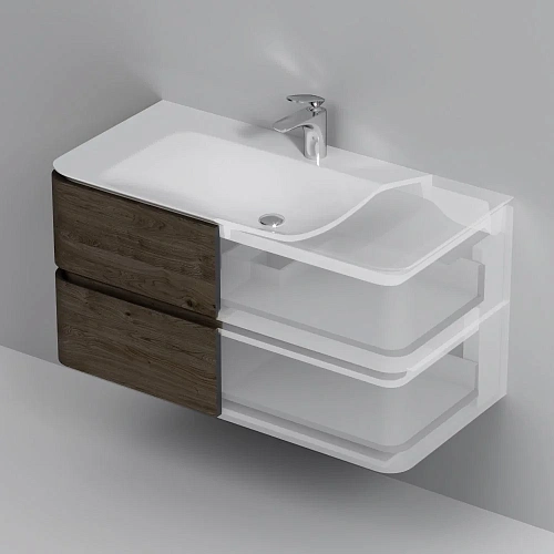 Тумба под раковину AM.PM Sensation M30FHX1002TF подвесная, 100 см, табачный дуб, текстурированное Тумба под раковину AM.PM Sensation M30FHX1002TF подвесная, 100 см, табачный дуб, текстурированное