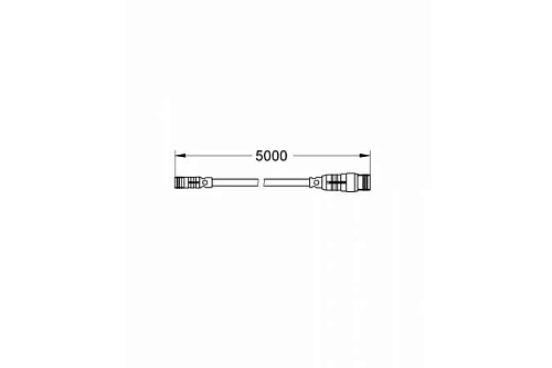 Удлинительный кабель для источника питания (5 м) GROHE F-digital deluxe (47868000) Удлинительный кабель для источника питания (5 м) GROHE F-digital deluxe (47868000)