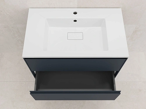 Тумба под раковину Style Line ЛИМА 80 ЛС-00002355 подвесная черный Тумба под раковину Style Line ЛИМА 80 ЛС-00002355 подвесная черный