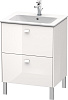 Картинка анонса товара «тумба под раковину duravit brioso br440102222 напольная 62 см белый глянцевый»
