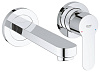 Картинка анонса товара «смеситель для раковины grohe bauedge (20474000) на два отверстия, хром»