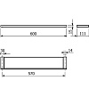 Полка Kludi VELA C 3197339 черный матовый Полка Kludi VELA C 3197339 черный матовый