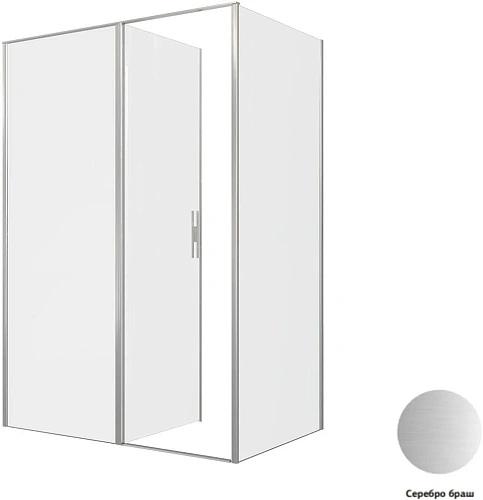 Душевой уголок Allen Brau Priority 140x90 3.31035.BA + 3.31044.BA серебро браш Душевой уголок Allen Brau Priority 140x90 3.31035.BA + 3.31044.BA серебро браш