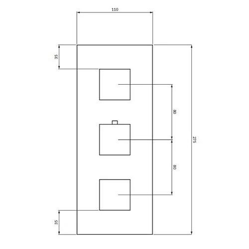 Смеситель для душа OMNIRES FRESH FR7138ROCR хром термостатический Смеситель для душа OMNIRES FRESH FR7138ROCR хром термостатический