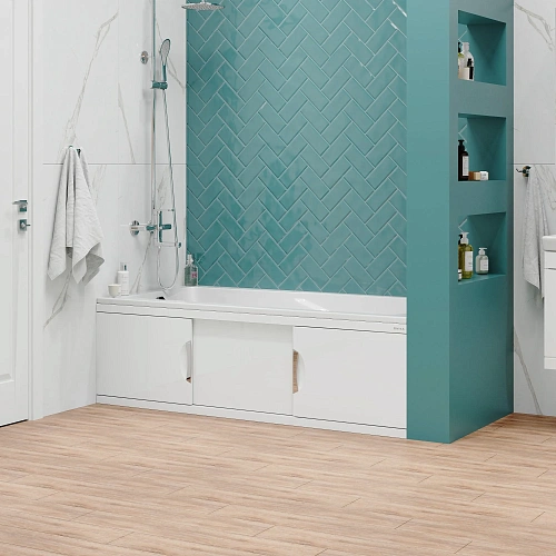 Экран для ванны фронтальный Onika Лагуна-Эконом 180 см 518013 белый Экран для ванны фронтальный Onika Лагуна-Эконом 180 см 518013 белый