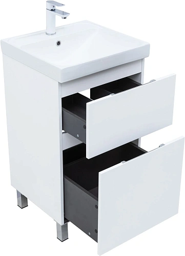 Тумба под раковину Aquanet Алвита New 50 00344131 напольная, белый матовый Тумба под раковину Aquanet Алвита New 50 00344131 напольная, белый матовый