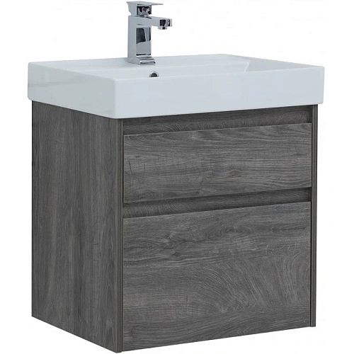 Тумба с раковиной Aquanet Nova Lite 60 дуб рошелье (2 ящика) 00245241 Тумба с раковиной Aquanet Nova Lite 60 дуб рошелье (2 ящика) 00245241