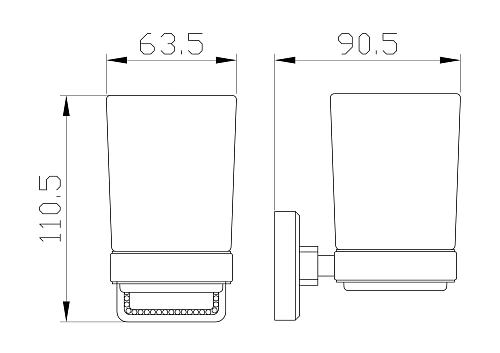 Стакан Wonzon & Woghand бронза (WW-7221) Стакан Wonzon & Woghand бронза (WW-7221)