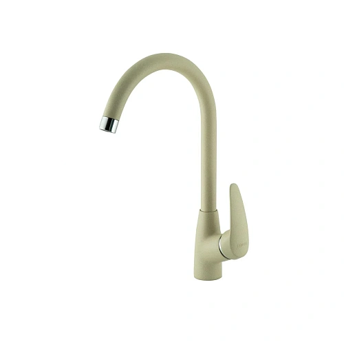 Смеситель для кухни Lemark LINARA LM0405 с высоким поворотным изливом, бежевый Смеситель для кухни Lemark LINARA LM0405 с высоким поворотным изливом, бежевый