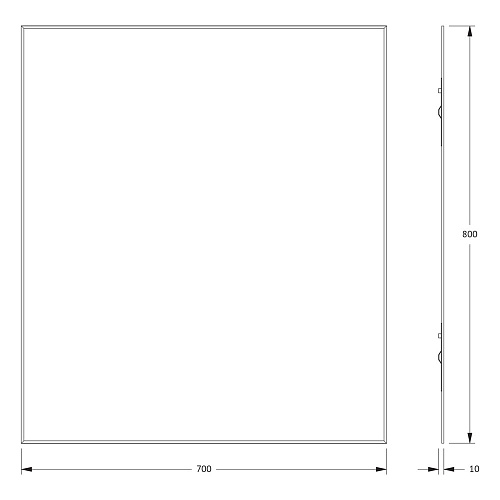 Зеркало Evoform Standard BY 0220 70х80 см с фацетом Зеркало Evoform Standard BY 0220 70х80 см с фацетом