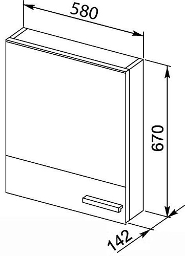 Зеркальный шкаф Aquanet Верона 58 белый 00175344 Зеркальный шкаф Aquanet Верона 58 белый 00175344