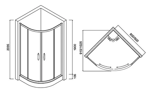 Душевой поддон Am.Pm Sense W75T-225-080W Душевой поддон Am.Pm Sense W75T-225-080W