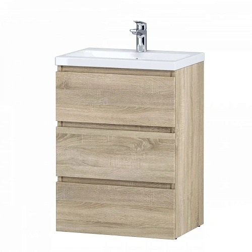 Тумба под раковину AM.PM Gem S M91FSX0602OF S, напольная, 60 см, светлый дуб Тумба под раковину AM.PM Gem S M91FSX0602OF S, напольная, 60 см, светлый дуб