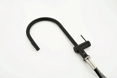 Смеситель для кухни AQUAme Cucina AQM9901MB с выдвижным изливом,черный матовый Смеситель для кухни AQUAme Cucina AQM9901MB с выдвижным изливом,черный матовый