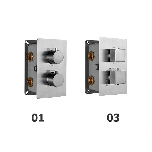 Смеситель для душа RGW Shower Panels SP-42 встраиваемый, термостатический хром Смеситель для душа RGW Shower Panels SP-42 встраиваемый, термостатический хром