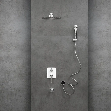 Душевая система Lemark Melange LM4922CW встраиваемая, хром/белый Душевая система Lemark Melange LM4922CW встраиваемая, хром/белый