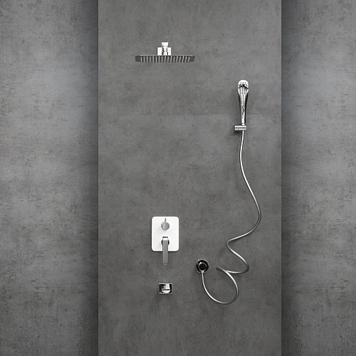 Душевая система Lemark Melange LM4922CW встраиваемая, хром/белый Душевая система Lemark Melange LM4922CW встраиваемая, хром/белый