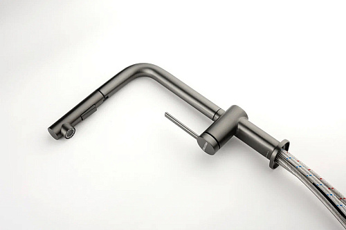 Смеситель для кухни Paulmark NEO вороненая сталь Ne214419-GM Смеситель для кухни Paulmark NEO вороненая сталь Ne214419-GM